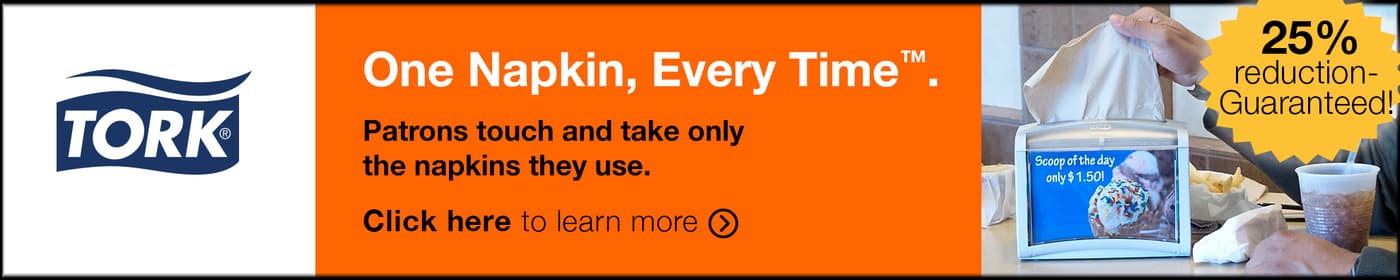 Tork One Napkin - banner - OE - 03.17