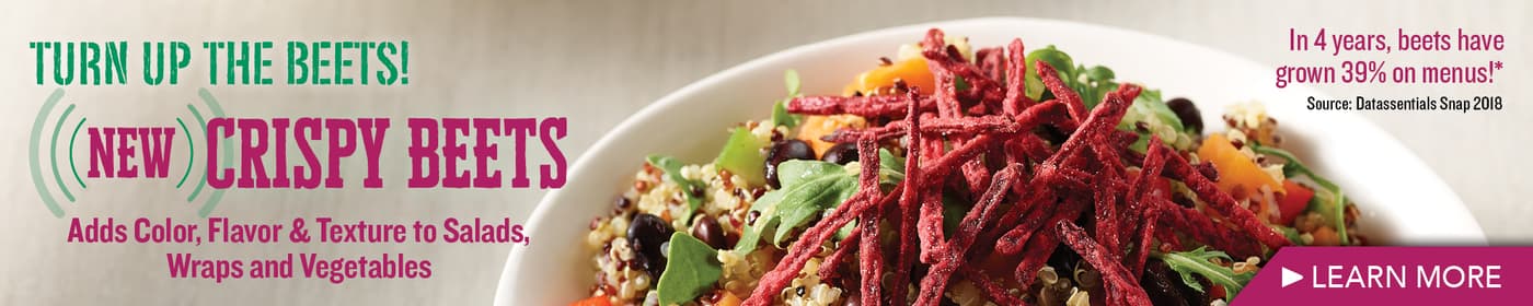 Sugar Foods - Turn Up the Beets Crispy Beets - banner - both - 05.18
