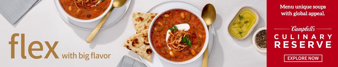 Campbells Culinary Reserve - Spicy Harissa - Flex with Big Flavor - banner - both - 08.15 - 10.31.25