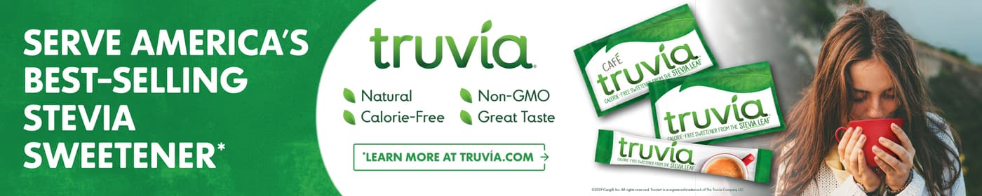 Cargill - Truvia Serve Americas Best Selling Stevia Sweetener - banner - both - 03.19