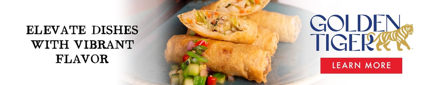 Golden Tiger Vegetable Spring Roll - Elevate Dishes with Vibrant Flavor - OE - banner