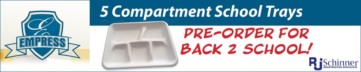 Empress 5-Compartment School Food Tray - 05.22
